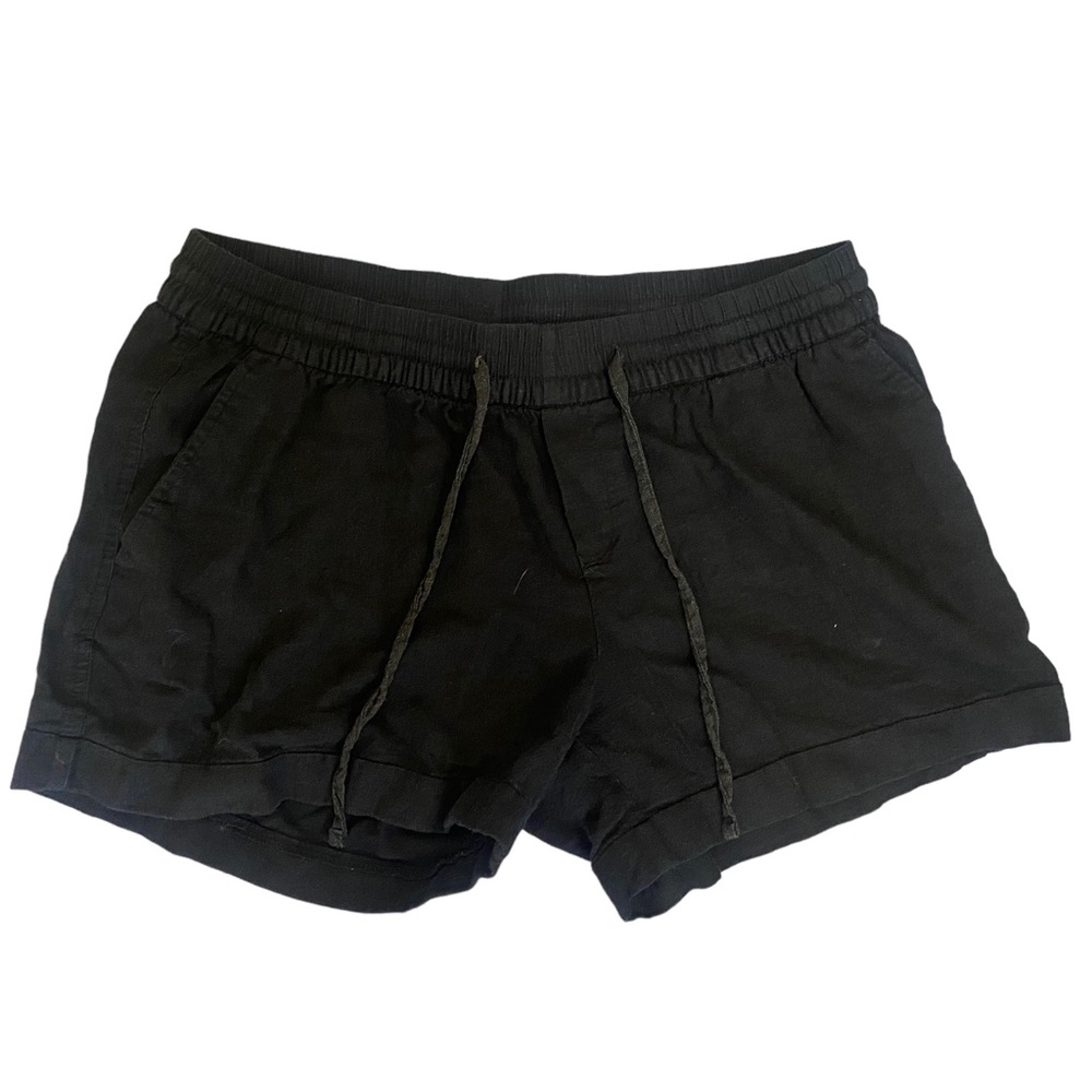 Old Navy Linen Blend Black Shorts